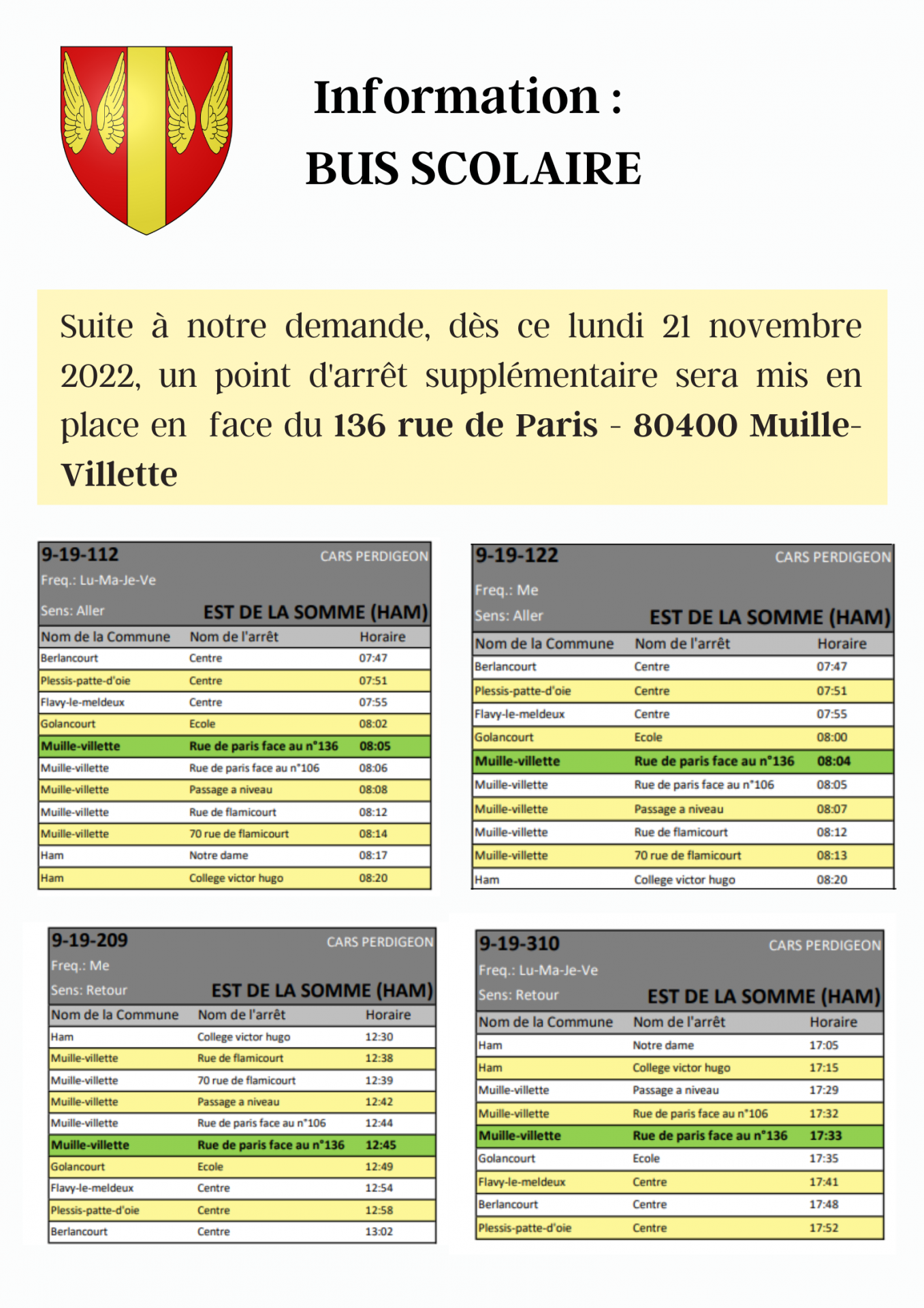 Information bus scolaire 3
