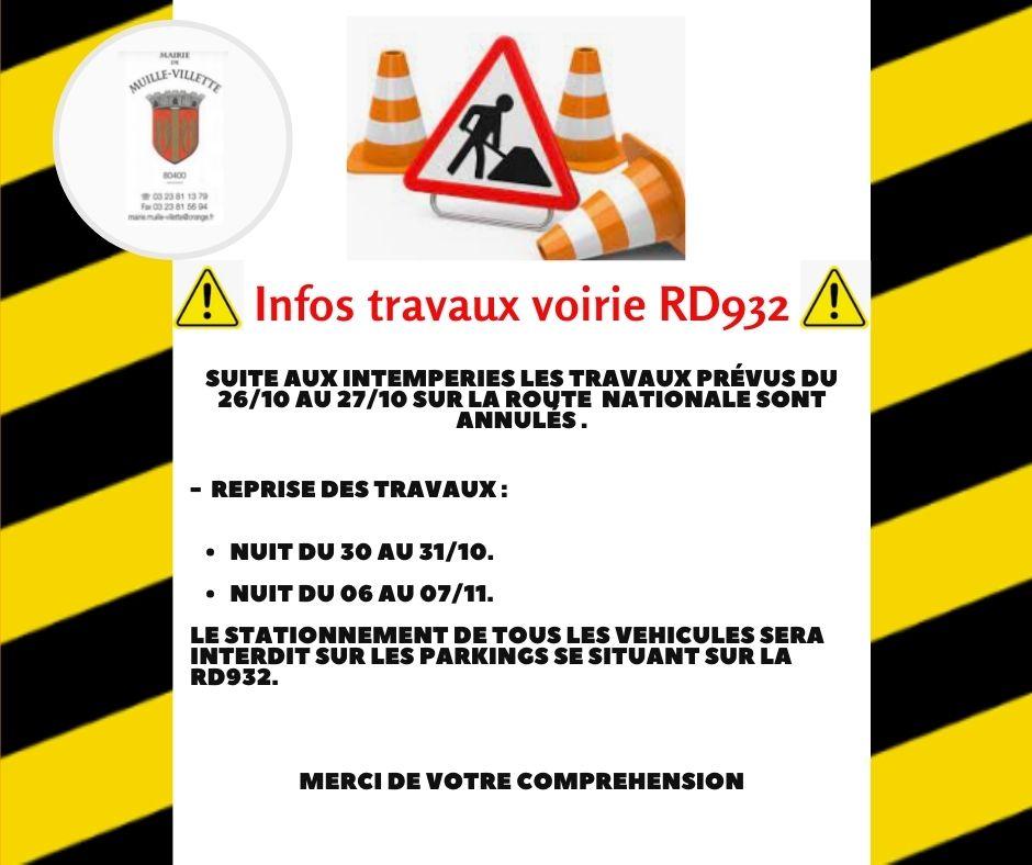 Infos travaux